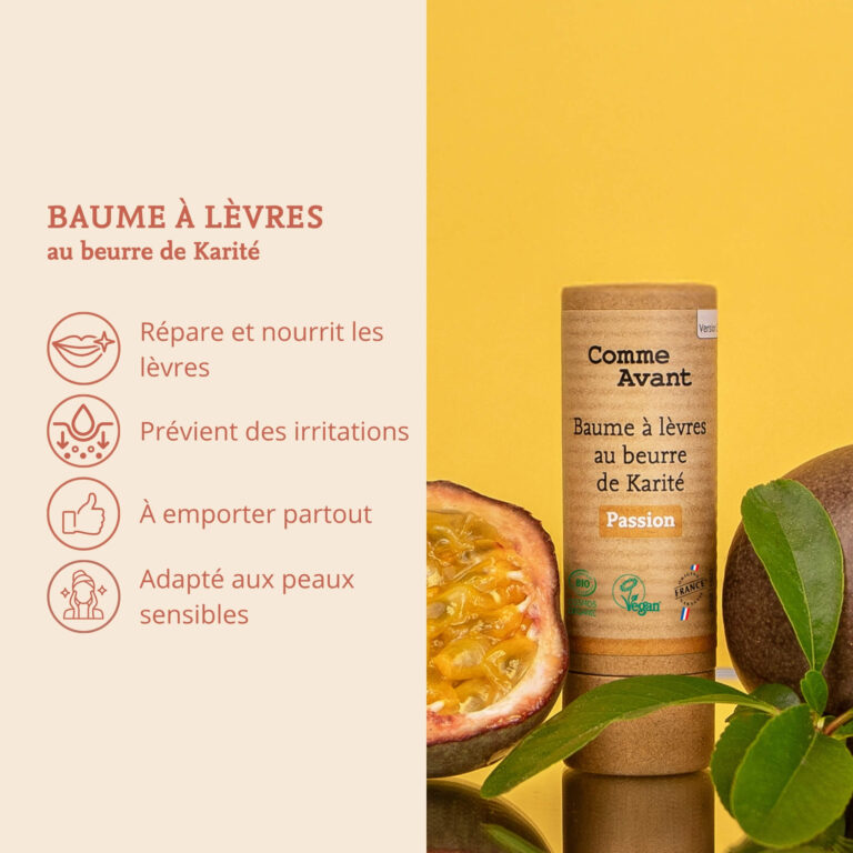 Comme Avant - Baume à lèvres au beurre de karité - Version 2 – 1 baume à lèvres - 15g / Menthe
