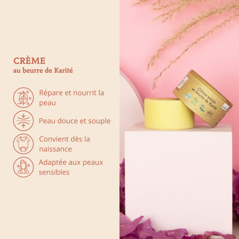Comme Avant - Crème solide au beurre de karité - Version 4 – 1 pain de crème - 300g