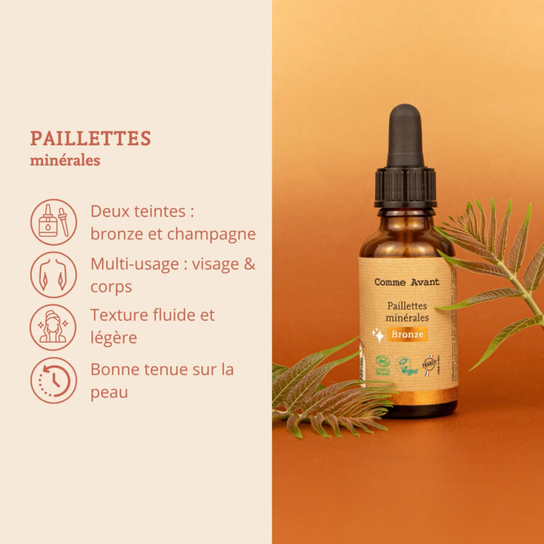 Comme Avant - Paillettes minérales - Version 1 – 1 flacon - 30ml / Champagne
