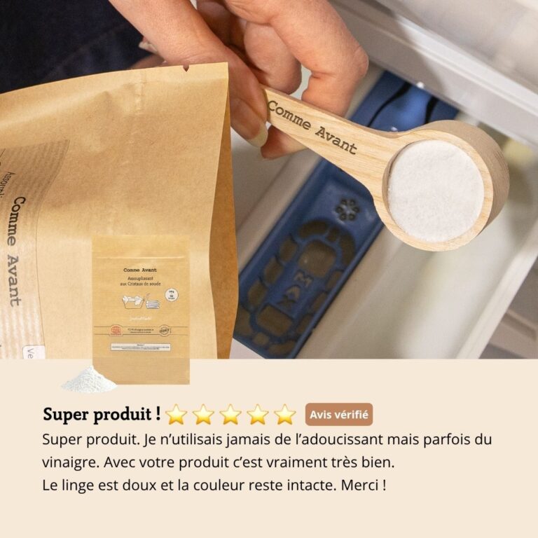 Comme Avant - Assouplissant en poudre aux cristaux de soude - Version 1 – 1 assouplissant - 500g