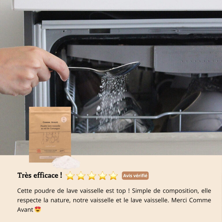 Comme Avant - Poudre lave-vaisselle au sel de Camargue - Version 3 – 1.5kg de poudre