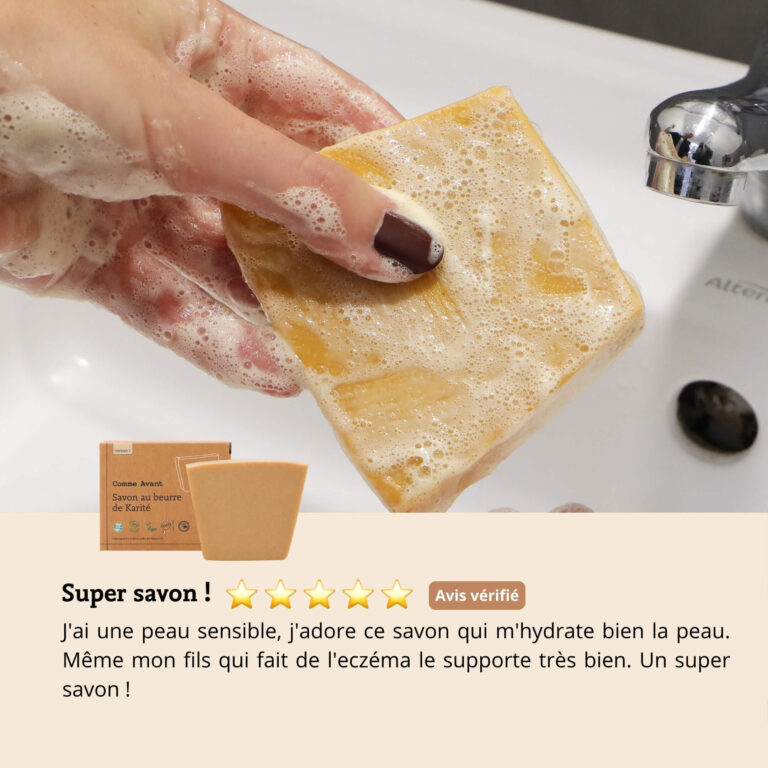 Comme Avant - Savon au beurre de karité - Version 1 – 1 pain de savon - 1kg