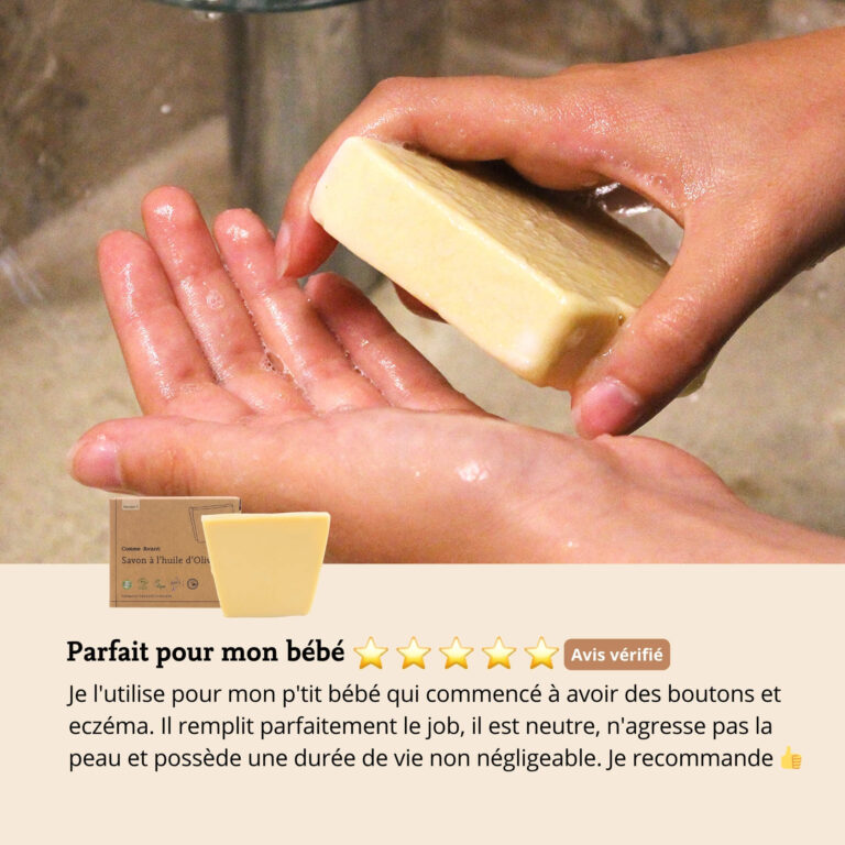 Comme Avant - Savon à l'huile d'olive - Version 1 – 1 pain de savon - 1kg