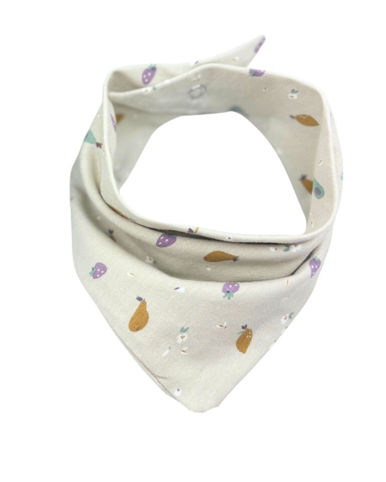 Petit Pote - Bavoir bandana - à l'unité – Taille unique / Rayé gris