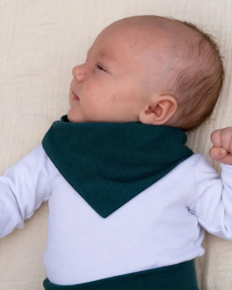Petit Pote - Bavoir bandana - à l'unité – Taille unique / Rayé gris