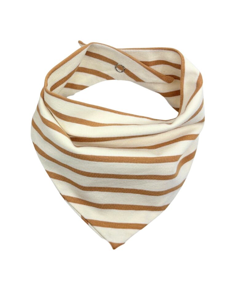 Petit Pote - Bavoir bandana - à l'unité – Taille unique / Rayé gris