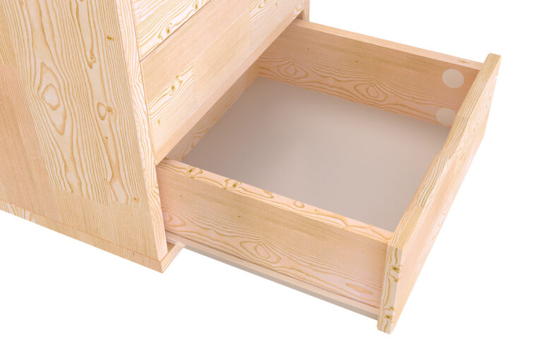 ABC MEUBLES - Caisson à tiroirs 3 en bois massif