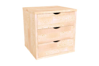 Caisson à tiroirs 3 en bois massif par la marque ABC Meubles ABC Meubles - Caisson à tiroirs 3 en bois massif