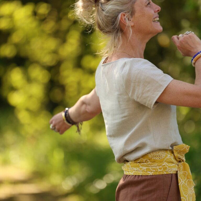 Quintessence - Blouse Emeline en lin naturel – XXL