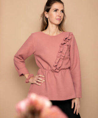 Blouse Mina – Marsala par la marque April et C April et C - Blouse Mina – Marsala