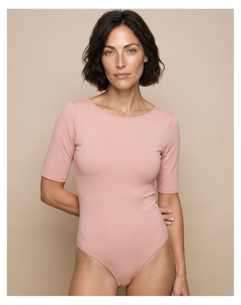 Maison Lemahieu - Body dos nu - Rose Poudré – 2XL
