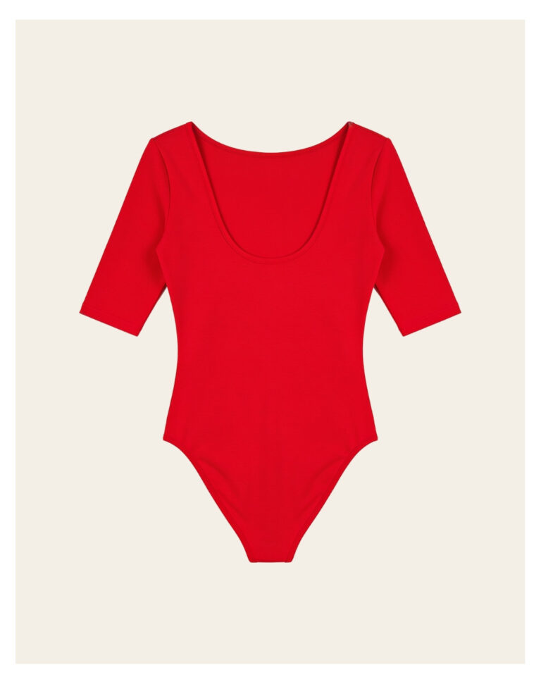 Maison Lemahieu - Body dos nu - Rouge Vif – 2XL
