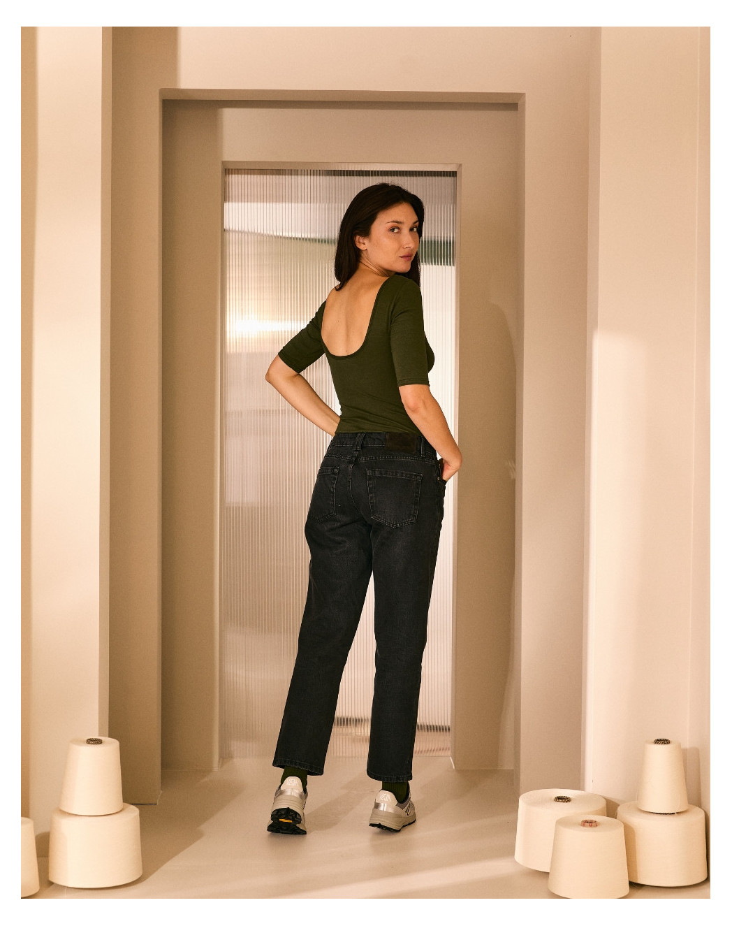 body dos nu vert foret Maison Lemahieu - Body dos nu - Vert Forêt – 2XL