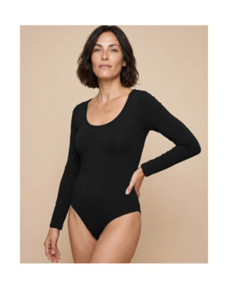 Body encolure U – manches longues – Noir par la marque Maison Lemahieu Maison Lemahieu - Body encolure U – manches longues – Noir