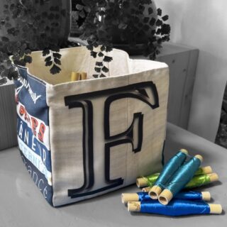 Maron Bouillie - Boite de rangement lettre F