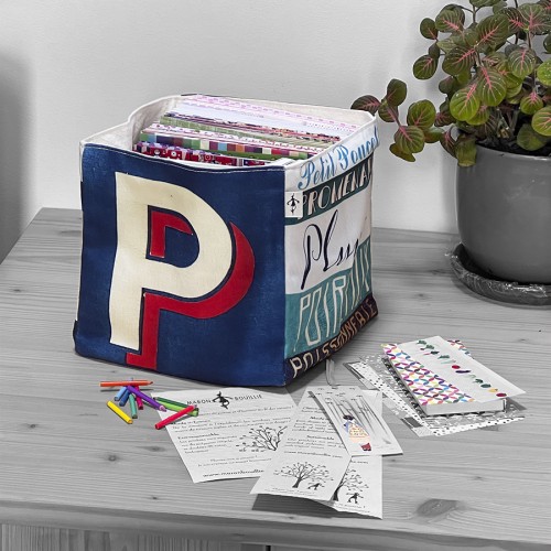 boite de rangement lettre p MARON BOUILLIE - Boite de rangement lettre P