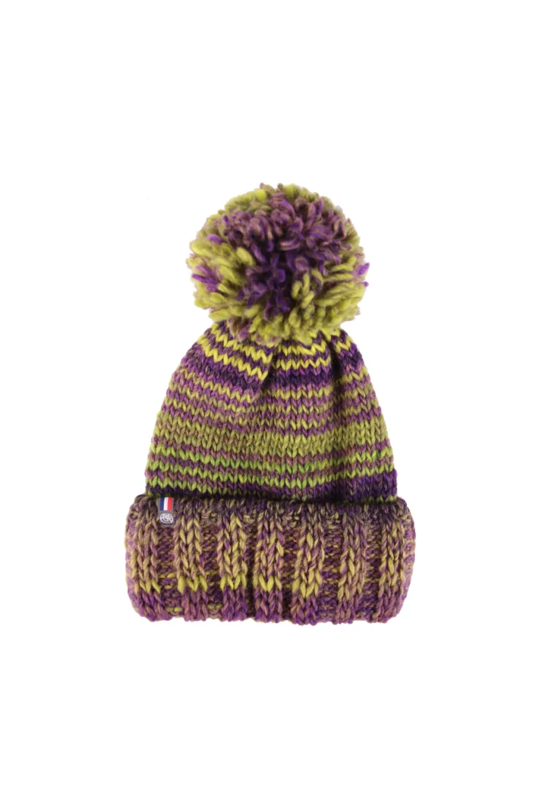 maison-bonnefoy - Bonnet Rafael avec pompon – Pastel Nude