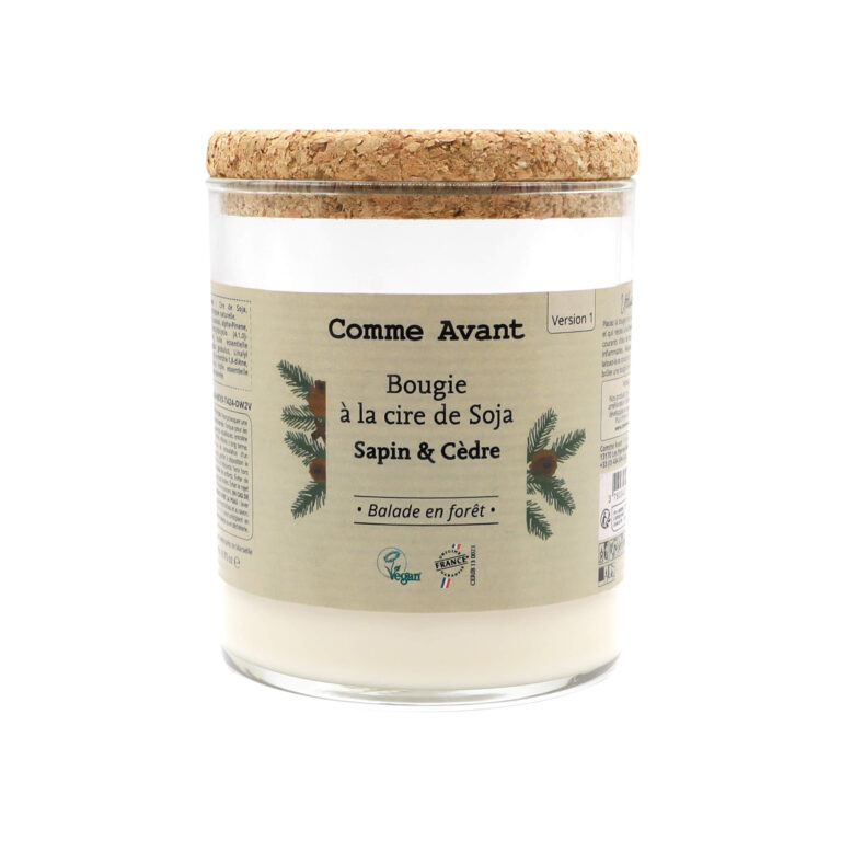 Comme Avant - Bougie parfumée à la cire de soja - Version 1 – 1 bougie parfumé - 190g (durée ≈40h) / Orange & Épices