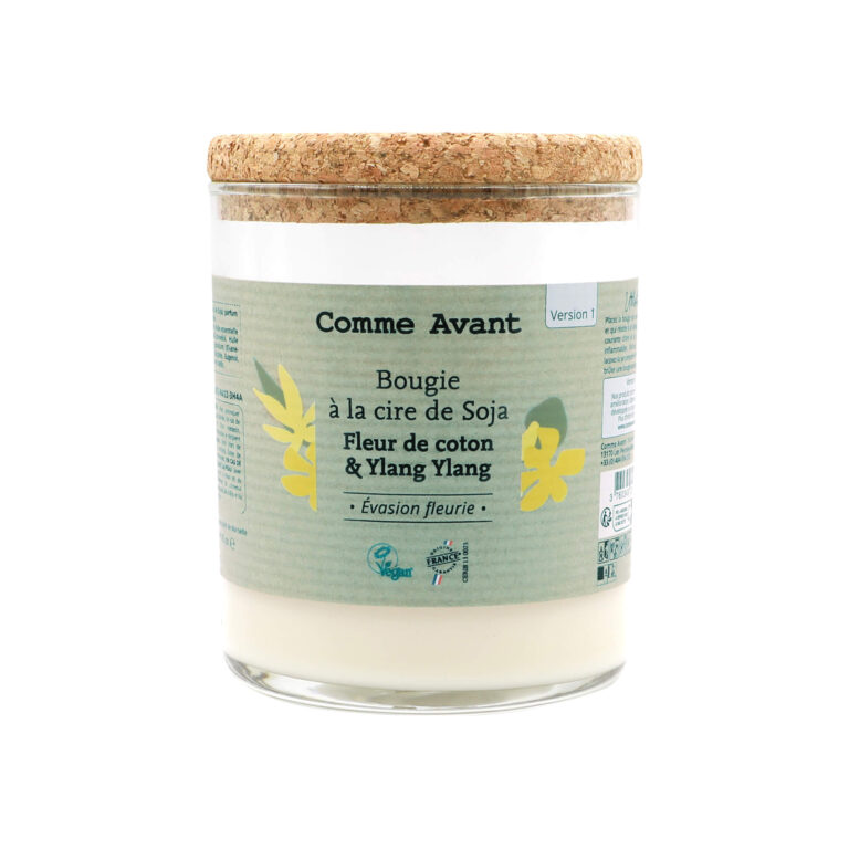 Comme Avant - Bougie parfumée à la cire de soja - Version 1 – 1 bougie parfumé - 190g (durée ≈40h) / Orange & Épices
