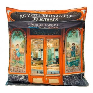 Housse de coussin Au petit Versailles du Marais par la marque Maron Bouillie Maron Bouillie - Housse de coussin Au petit Versailles du Marais