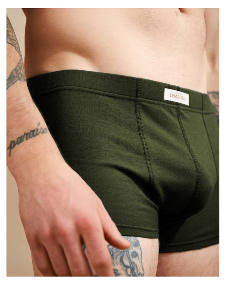 boxer confort coton bio vert foret Vert Fôret