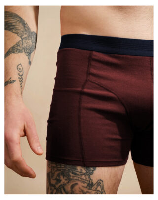 Maison Lemahieu - Boxer coton modal – Rouge Bordeaux