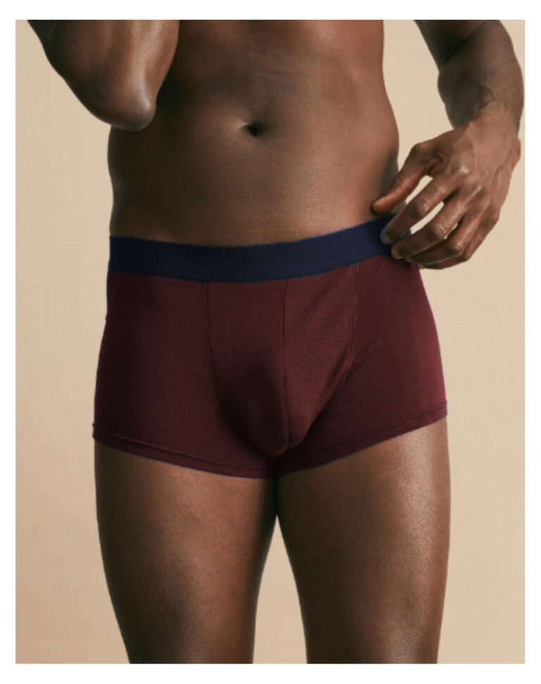 Maison Lemahieu - Boxer court en Coton BIO - Rouge Bordeaux – M