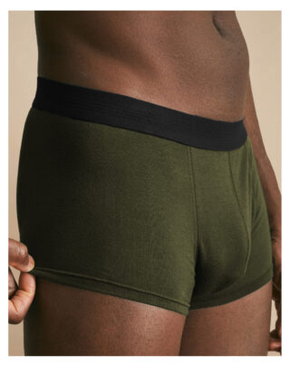 Boxer court en Coton BIO – Vert Foret par la marque Maison Lemahieu Maison Lemahieu - Boxer court en Coton BIO – Vert Foret