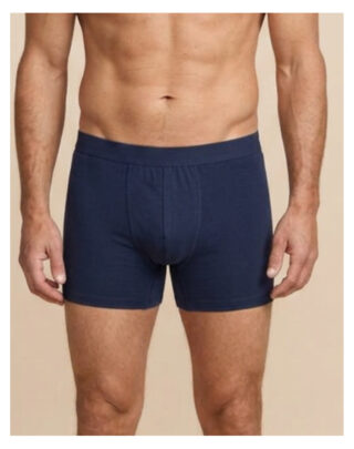 Boxer en Coton BIO – Mi Long – Bleu Minuit par la marque Maison Lemahieu Maison Lemahieu - Boxer en Coton BIO – Mi Long – Bleu Minuit