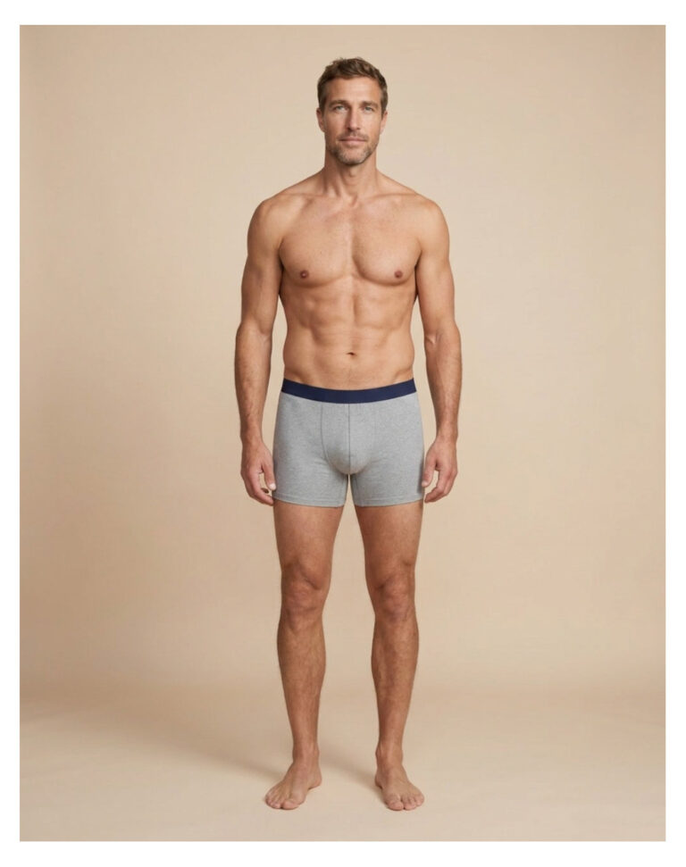 Maison Lemahieu - Boxer en Coton BIO - Mi long - Gris – 2XL
