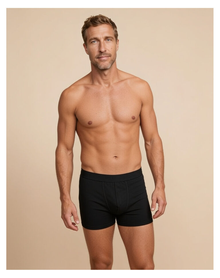 Maison Lemahieu - Boxer en Coton BIO - Mi long - Noir – 2XL