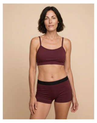 Maison Lemahieu - Boxer Femme – Rouge Bordeaux