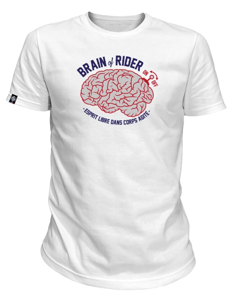 Adrenagliss - BRAIN - TEE SHIRT HOMME MANCHES COURTES FABRIQUÉ EN FRANCE EN COTON BIO – kaki