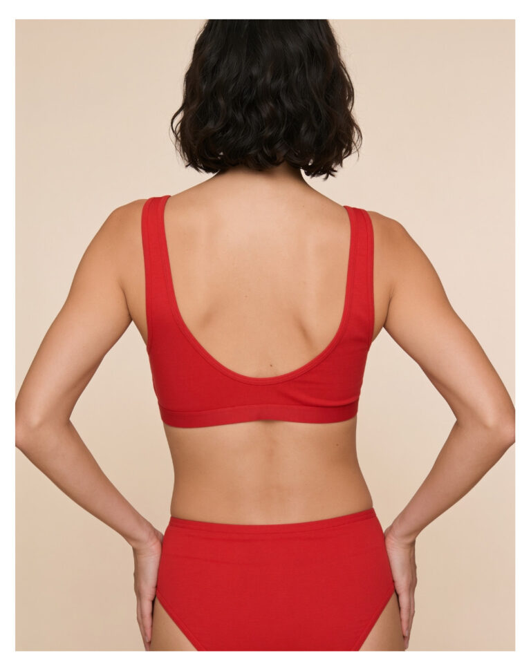 Maison Lemahieu - Brassière à pinces - Rouge Vif – 2XL