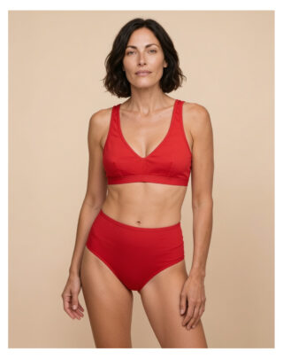 Brassière à pinces – Rouge Vif par la marque Maison Lemahieu Maison Lemahieu - Brassière à pinces – Rouge Vif