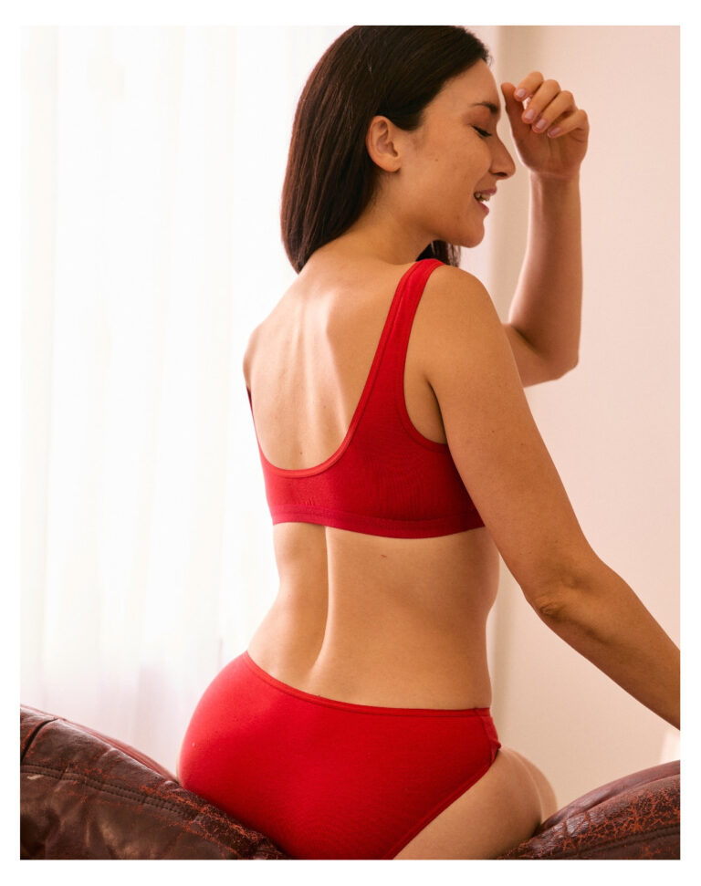 Maison Lemahieu - Brassière à pinces - Rouge Vif – 2XL