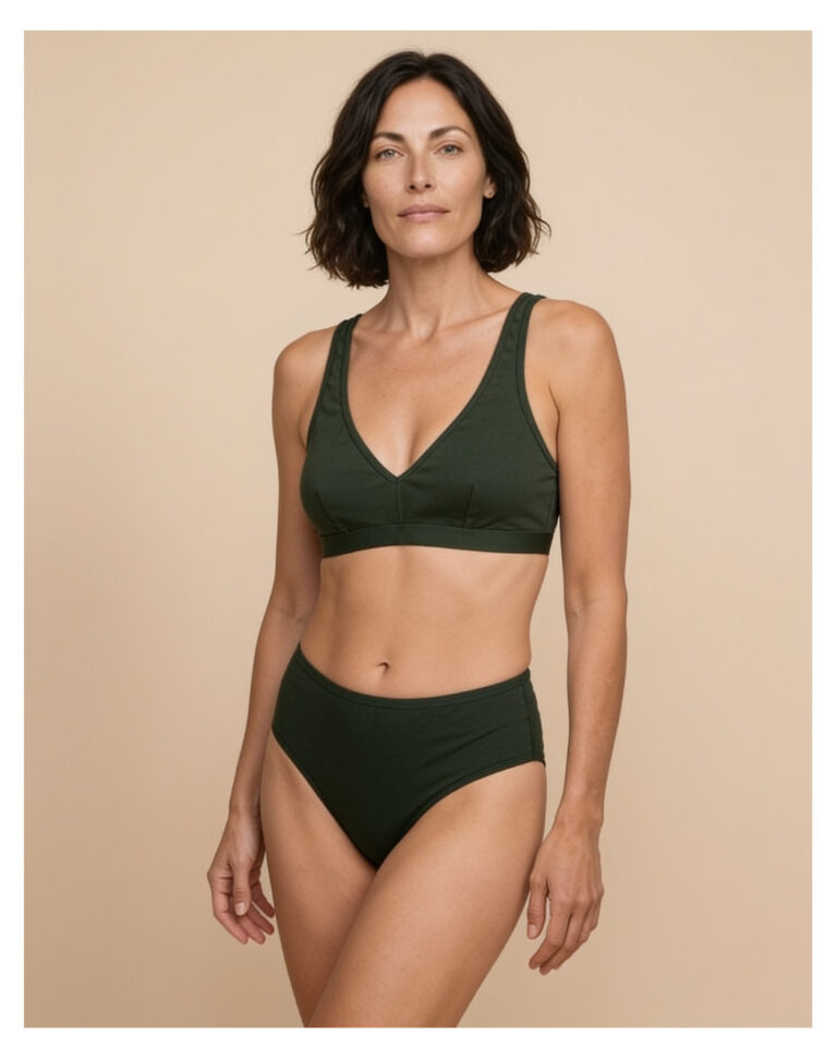 Maison Lemahieu - Brassière à pinces - Vert Fôret – 2XL