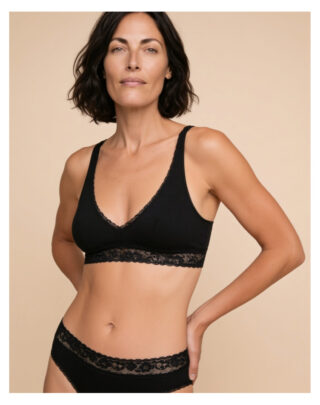 Brassière Dentelle – Noir par la marque Maison Lemahieu Maison Lemahieu - Brassière Dentelle – Noir