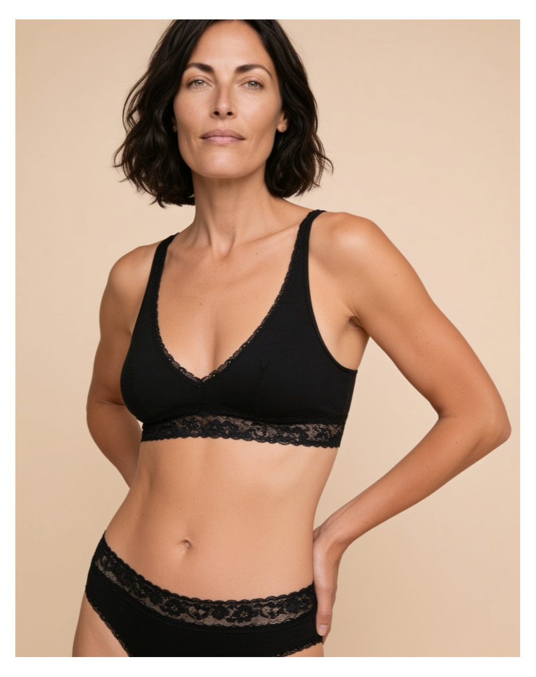 brassiere dentelle noir Noir