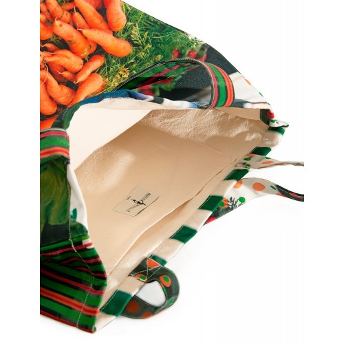 MARON BOUILLIE - Sac Cabas du marché "Aubergines – Courgettes"
