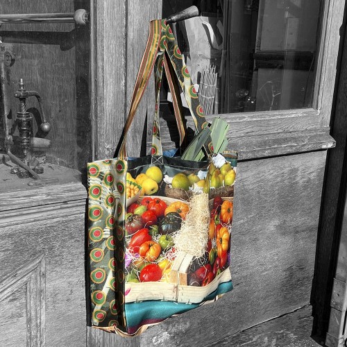 MARON BOUILLIE - Cabas à provisions "Poivrons – Tomates"