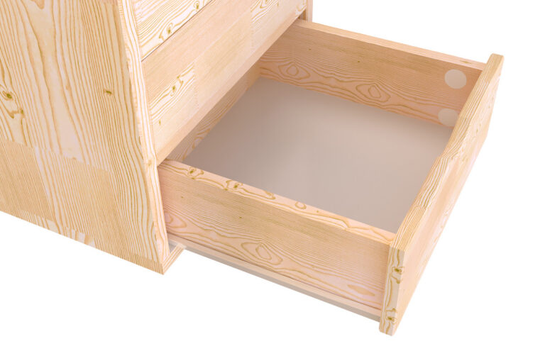 ABC MEUBLES - Caisson à tiroirs 5 en bois massif