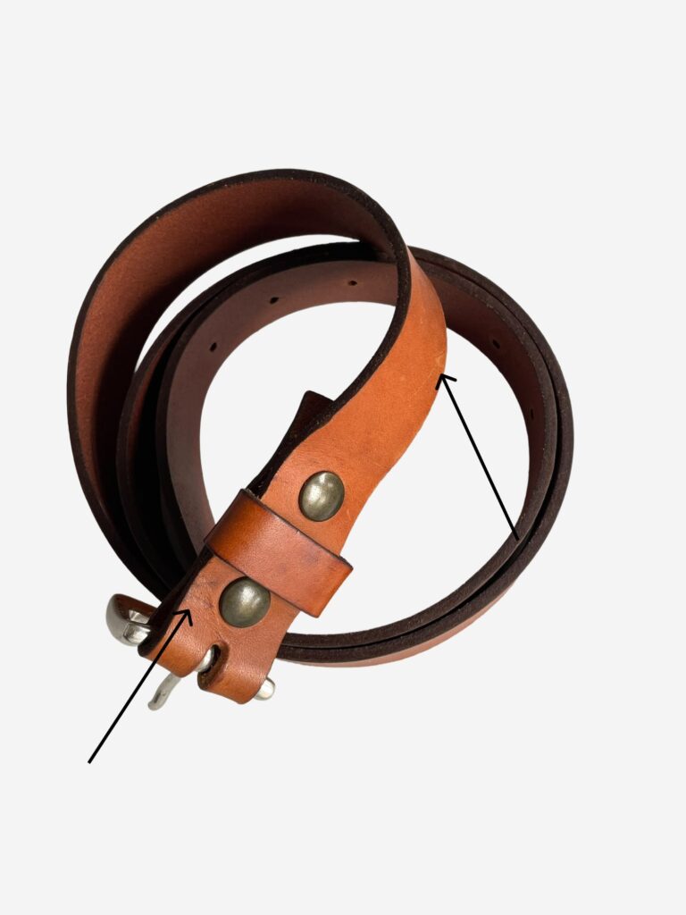 Pierrot - Ceinture en cuir Camel à boucle interchangeable Pierrot x Vertical – 100