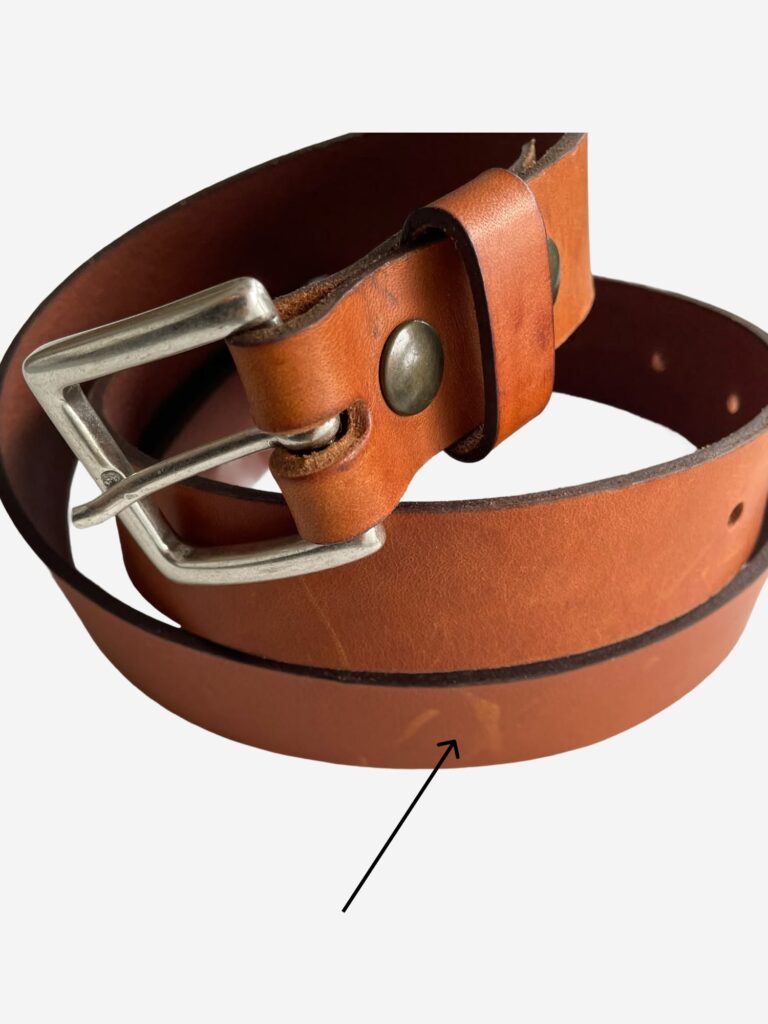 Pierrot - Ceinture en cuir Camel à boucle interchangeable Pierrot x Vertical – 100