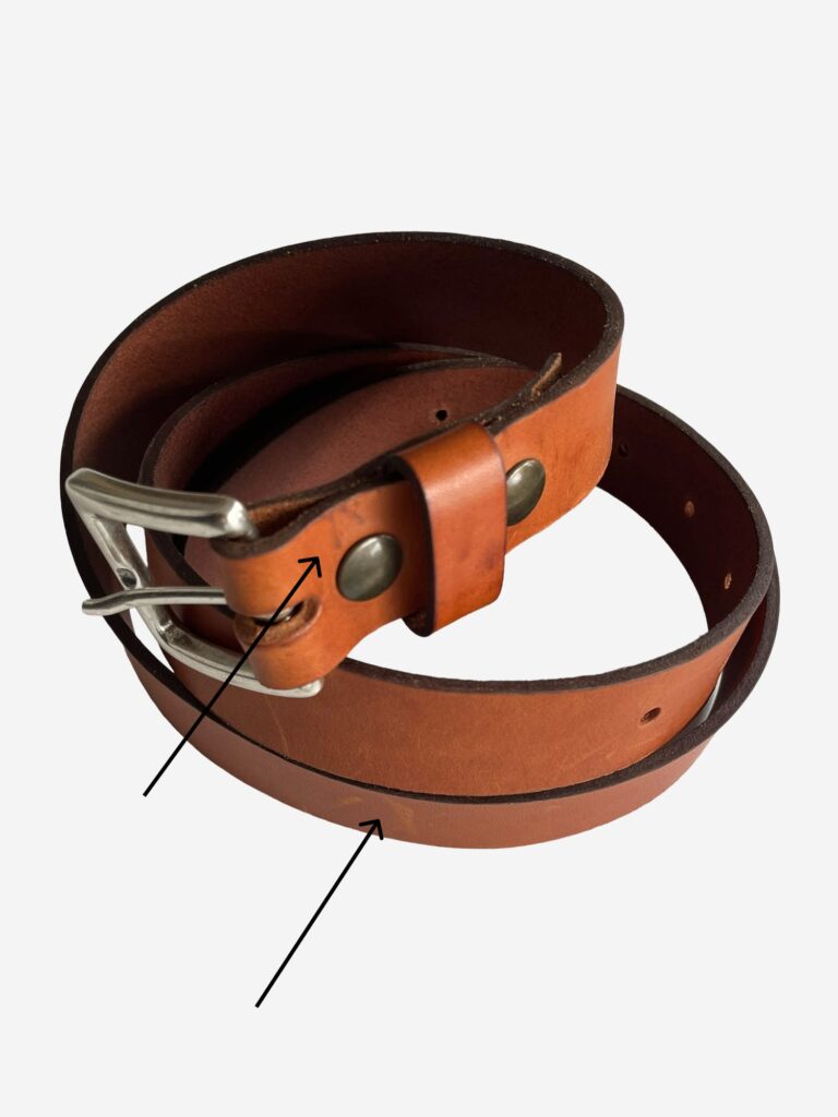 Pierrot - Ceinture en cuir Camel à boucle interchangeable Pierrot x Vertical – 100