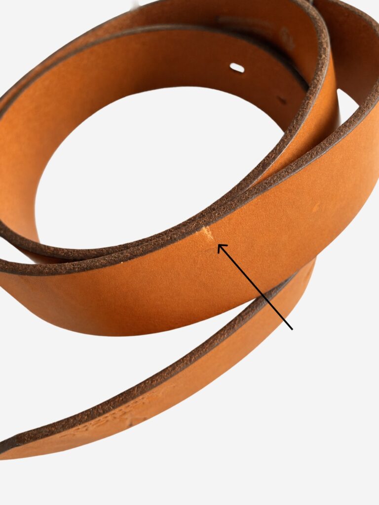 Pierrot - Ceinture en cuir Camel à boucle interchangeable Pierrot x Vertical – 100