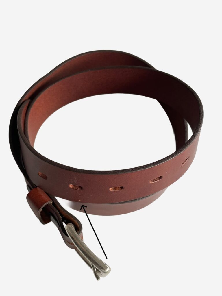 Pierrot - Ceinture en cuir Cognac à boucle interchangeable Pierrot x Vertical – 90