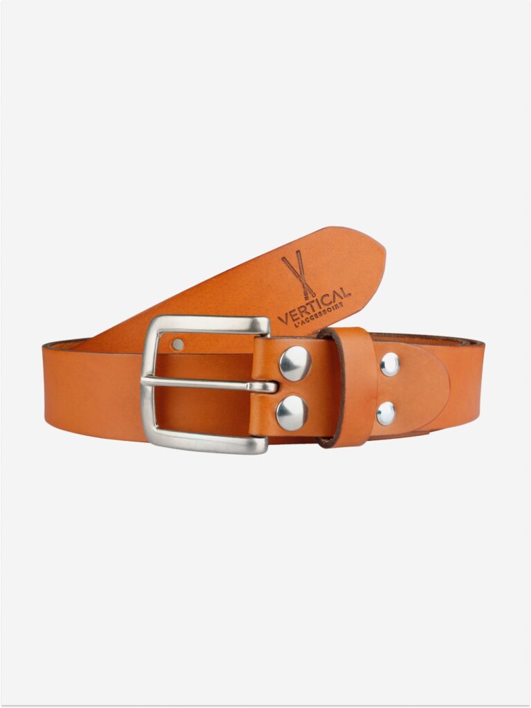 ccvverticamel Pierrot - Ceinture en cuir Camel Pierrot x Vertical – 100