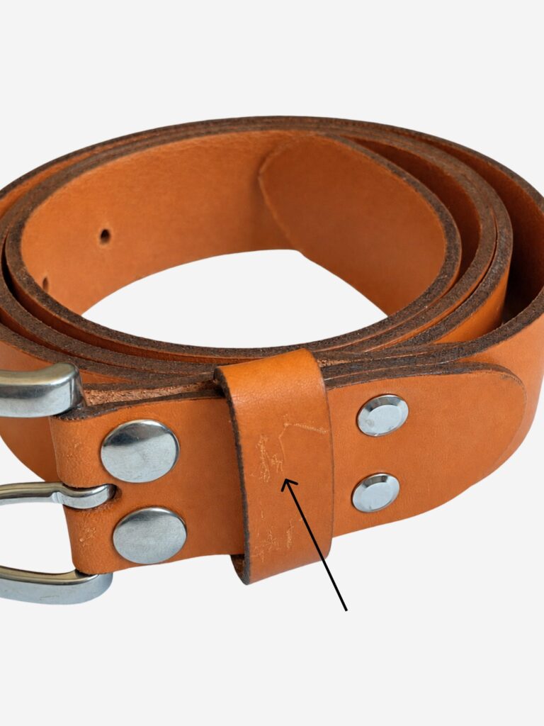 Pierrot - Ceinture en cuir Camel Pierrot x Vertical – 100