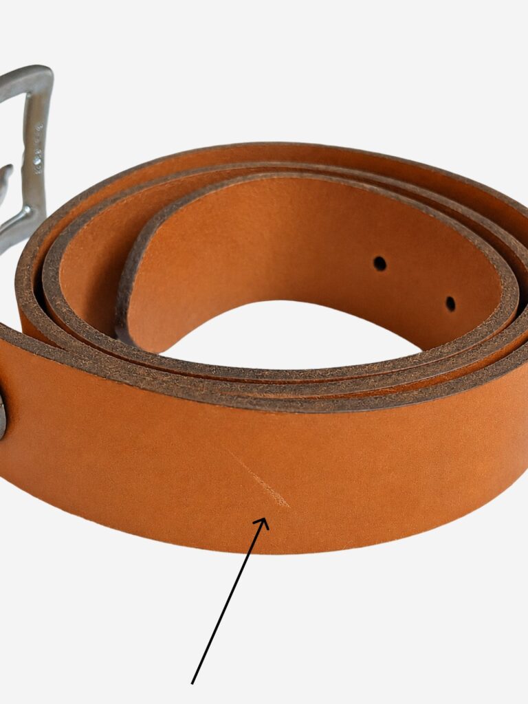 Pierrot - Ceinture en cuir Camel Pierrot x Vertical – 100